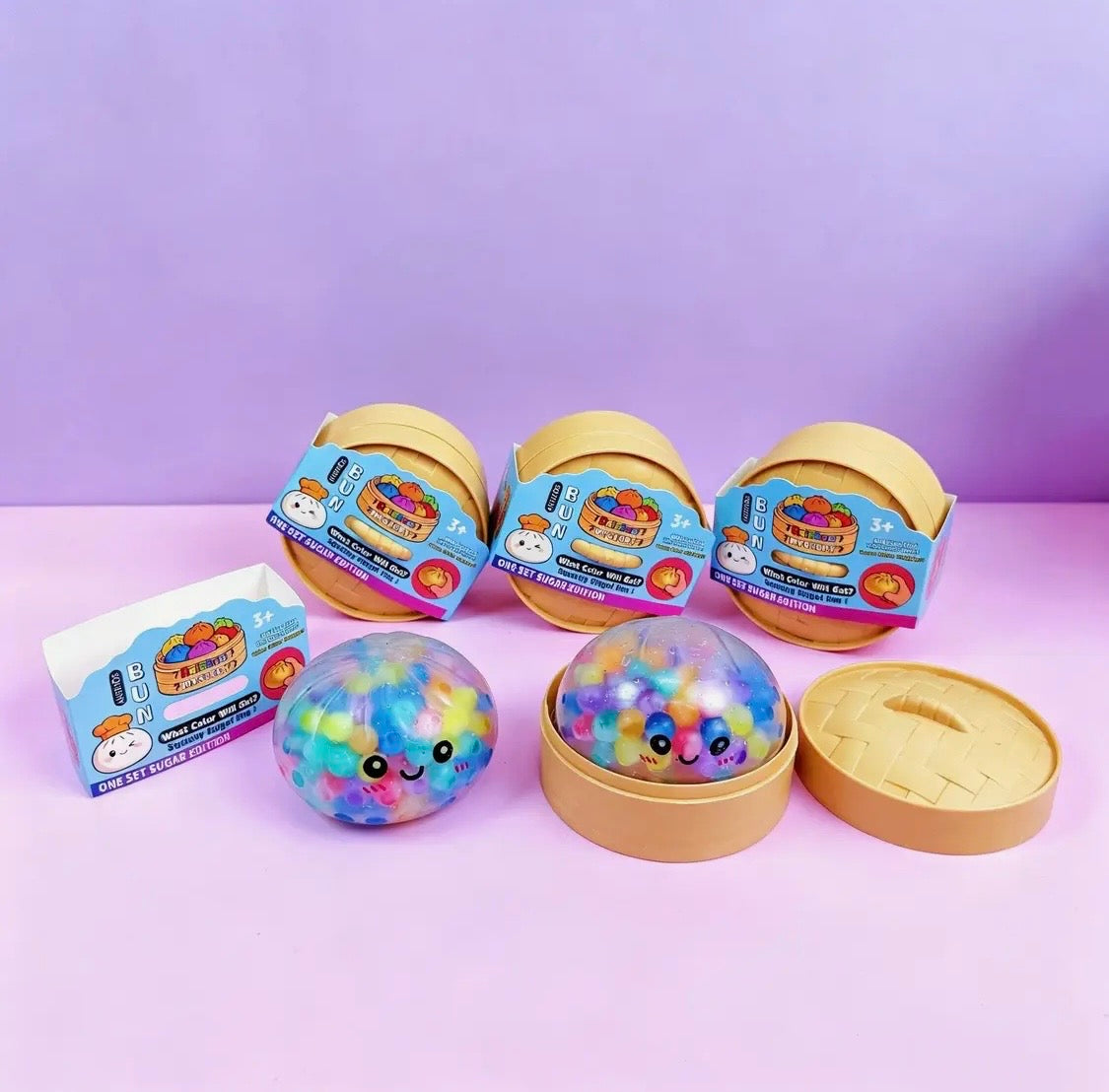 Squishy Dumpling Rainbow Beads